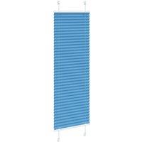 Berkfield Home Pleated Blind Blue 40x100 cm Fabric Width 39.4 cm Polyester