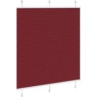Berkfield Home Pleated Blind Bordeaux Red 115x100 cm Fabric Width 114.4 cm Polyester