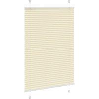 Berkfield Home Pleated Blind Cream 100x100 cm Fabric Width 99.4 cm Polyester