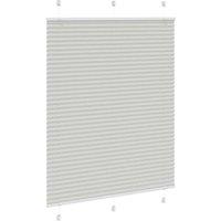 Berkfield Home Pleated Blind Light Grey 110x150 cm Fabric Width 109.4 cm Polyester