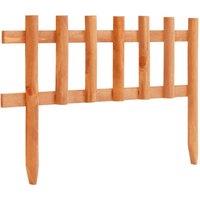 Berkfield Home Lawn Edgings 10 pcs Firwood 4.4 m in Tan