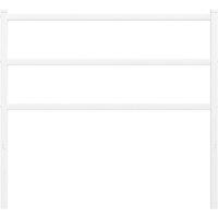 Berkfield Home Metal Headboard White 107 cm