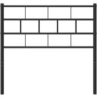 Berkfield Home Metal Headboard Black 75 cm