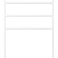 Berkfield Home Metal Headboard White 75 cm