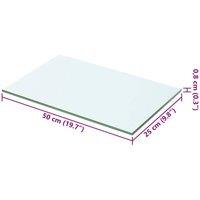 Berkfield Home Shelf Panel Glass Clear 50x25 cm