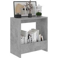Berkfield Home Side Table Concrete Grey 50x26x50 cm Engineered Wood | Size: 50 x 26 x 50 cm