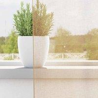Berkfield Home Voile Curtains with Loops 2 pcs Sand 140x175 cm in Light Sand