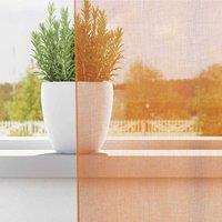 Berkfield Home Voile Curtains with Loops 2 pcs Orange 140x140 cm