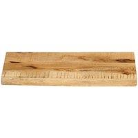Berkfield Home Table Top 40x30x2.5 cm Live Edge Solid Wood Rough Mango in Brown