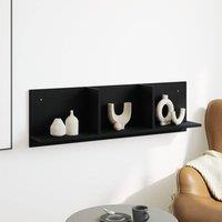 Berkfield Home Wall Cabinet 100x16.5x30 cm Black Engineered Wood