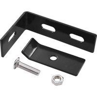 Berkfield Home Wall Corner Connector 10 Sets Anthracite in Black