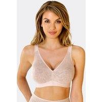 ROSME Women's Powerlace support bra in Beige | Size: 38DD