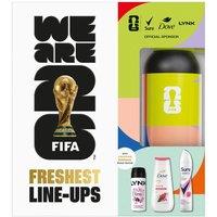 Sure Women's Freshest Line-Ups FIFA 'Gift Set' for Her Body Wash & Spray | Size: 3 Pack