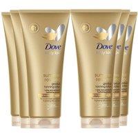 Dove Women's Self Tan Medium Skin, 'Body Lotion', 200ml, 6pk in Gold