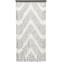 JVL Provence Door Curtain - Arrow in Light Brown | Size: 90 cm width x 175 cm drop