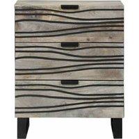 Berkfield Home Beautiful Bedside Tables with Drawer White & Black 50 x 33 x 60 cm