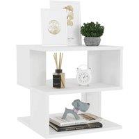 Berkfield Home Side Table White 40x40x40 cm Engineered Wood | Size: 40 x 40 x 40 cm