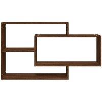 Berkfield Home Wall Shelf Brown Oak 104x20x58.5 cm Engineered Wood