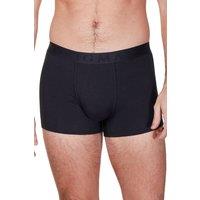 Haigman Men's Men's 4 Pack Bamboo Cotton Soft Stretch Boxer Trunks in Black | Size: Small