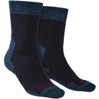 Bridgedale Men's Explorer Heavyweight Merino Wool Cushioned Boot Socks in Navy | Size: 9-11