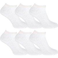 Sock Snob Men's 12 Pack 100% Cotton Trainer Socks in White | Size: 12-3