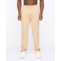 Duck&Cover Hannings Men's Hanning Straight-Leg Joggers with Pintuck Detail in Stone | Size: XL