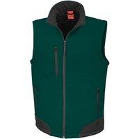 Result Men's Softshell Body Warmer in Bottle Green | Size: Large