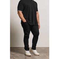 BadRhino Men's Tapered Stretch Jeans in Black | Size: 52R
