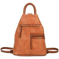 Fontanella Fashion Women's Mira PU Convertible Backpack in Tangerine