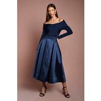 Coast Women's Twill Full Volume Skirt in Navy | Size: 10