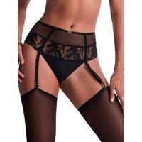 Aubade Women's Sweet Euphoria Thong Suspender Belt in Black | Size: 12