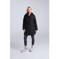 Animal Women's 'Ivy' Water Resistant Warm & Cosy Downproof Lining Down Longline Coat in Jet Black | Size: 16