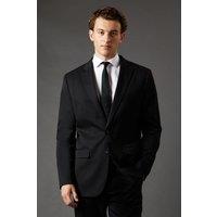 Burton Men's Black Regular Fit Suit Jacket | Size: 38S