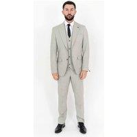 V2 Classic Men's Scott Three Piece Light Grey Suit | Size: 48R