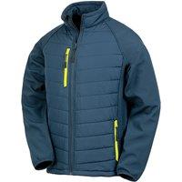 Result Men's Black Compass Padded Soft Shell Jacket in Mid Navy | Size: XS
