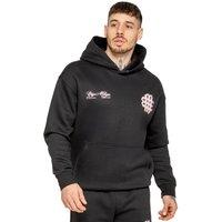 Enzo Men's Oversized Printed Hoodie in Black | Size: Small