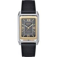 Heritor Automatic Men's Esteban Leather Band Watch in Gold