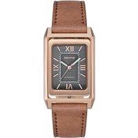 Heritor Automatic Men's Esteban Leather Band Watch in Brown