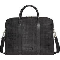 Calvin Klein Men's Embossed Woven Commuter Bag Black