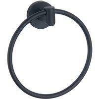 Bathroom Kingdom Melbourne Black Round Towel Ring