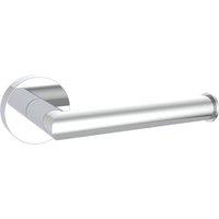 Bathroom Kingdom Melbourne Chrome Round Toilet Roll Holder in Silver
