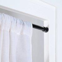 OHS Shower Curtain Tension Pole Extendable Rod in Black | Size: 120 cm