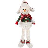 VFM e-Store Christmas Standing Snowman Decoration 51.5cm x 23.5cm White X 1 | Size: 51.5 cm x 23.5 cm