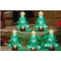 Marco Paul 5pc LED Christmas Tree Lights in Green