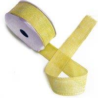 KDMD Natural Texture Ribbon 38mm x 20m - Latte in Yellow