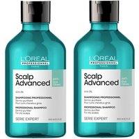 L'Oreal Professionnel Serie Expert Scalp Advanced Anti-Oiliness Dermo-Purifier Shampoo For Oily Scalps 300ml Double in Clear