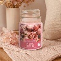 Voltico 18oz Peony Blush Scented Jar Candle - Uplifting Floral Home Fragrance in Pink