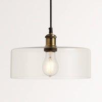 CGC Lighting Megan Clear Glass Round Lampshade