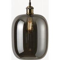 CGC Lighting Lorna Smoked Glass Cylinder Lampshade in Dark Grey