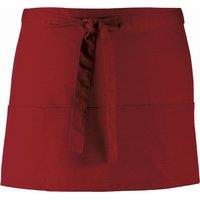 Premier Colours 3 Pocket Apron Workwear Pack of 2 in Burgundy